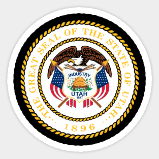 Seal of Utah (alternative) Sticker